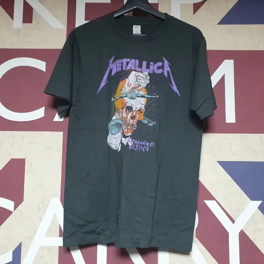 METALLICA 메탈리카 반팔 티셔츠 해골 락시크 뮤지션티 메탈티 L 100 사이즈
