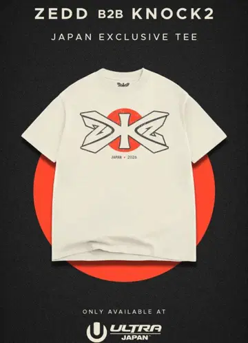 ZEDD B2B KNOCK2 JAPAN EXCLUSIVE 티셔츠