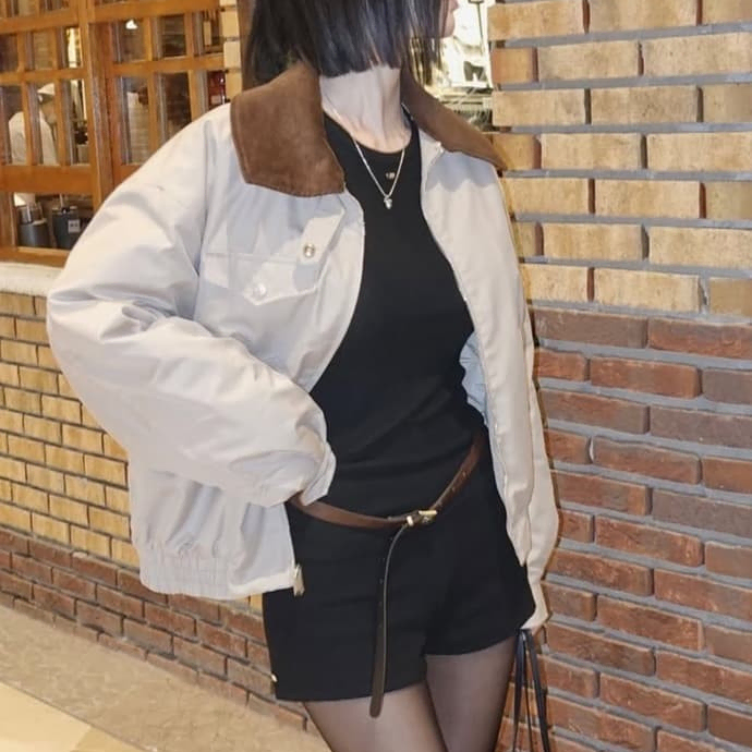 페일제이드 버클 워크 자켓 베이지