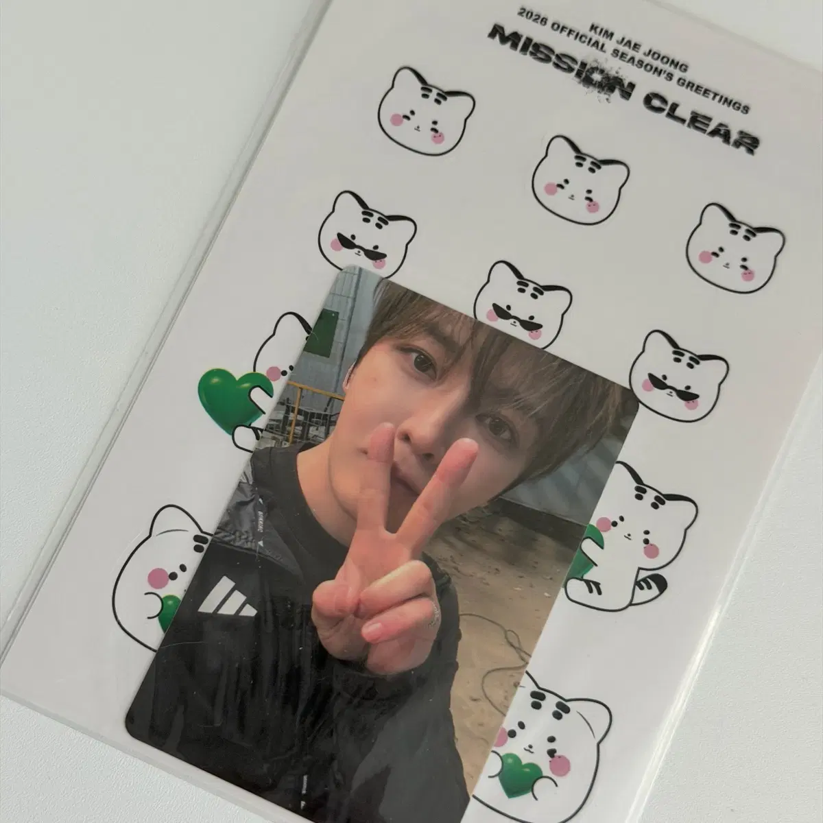 김재중 포카 + 재랑이 스티커