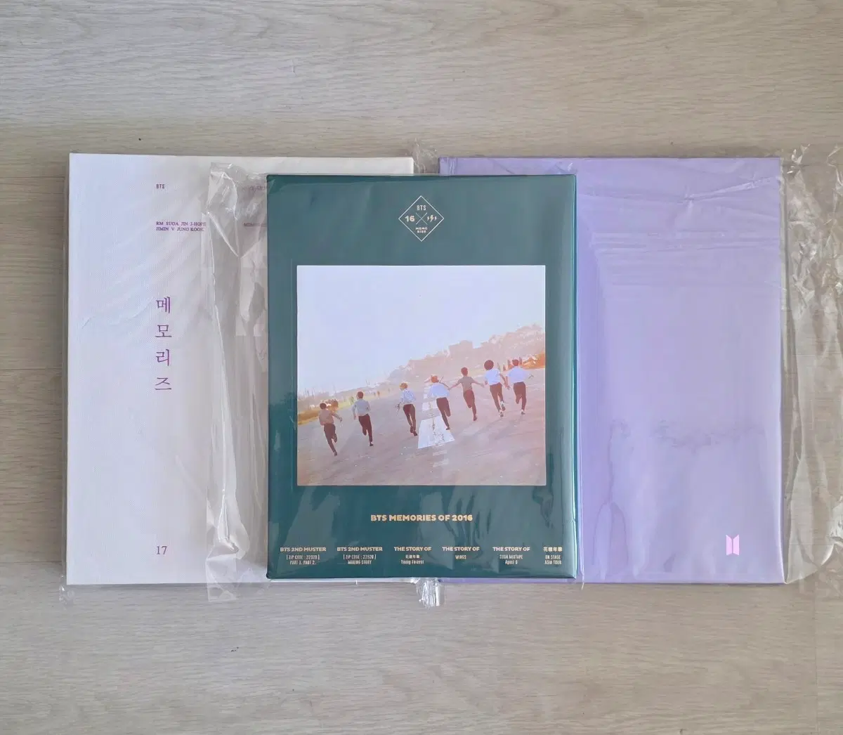 BTS 2016 2017 2018 메모리즈 3개