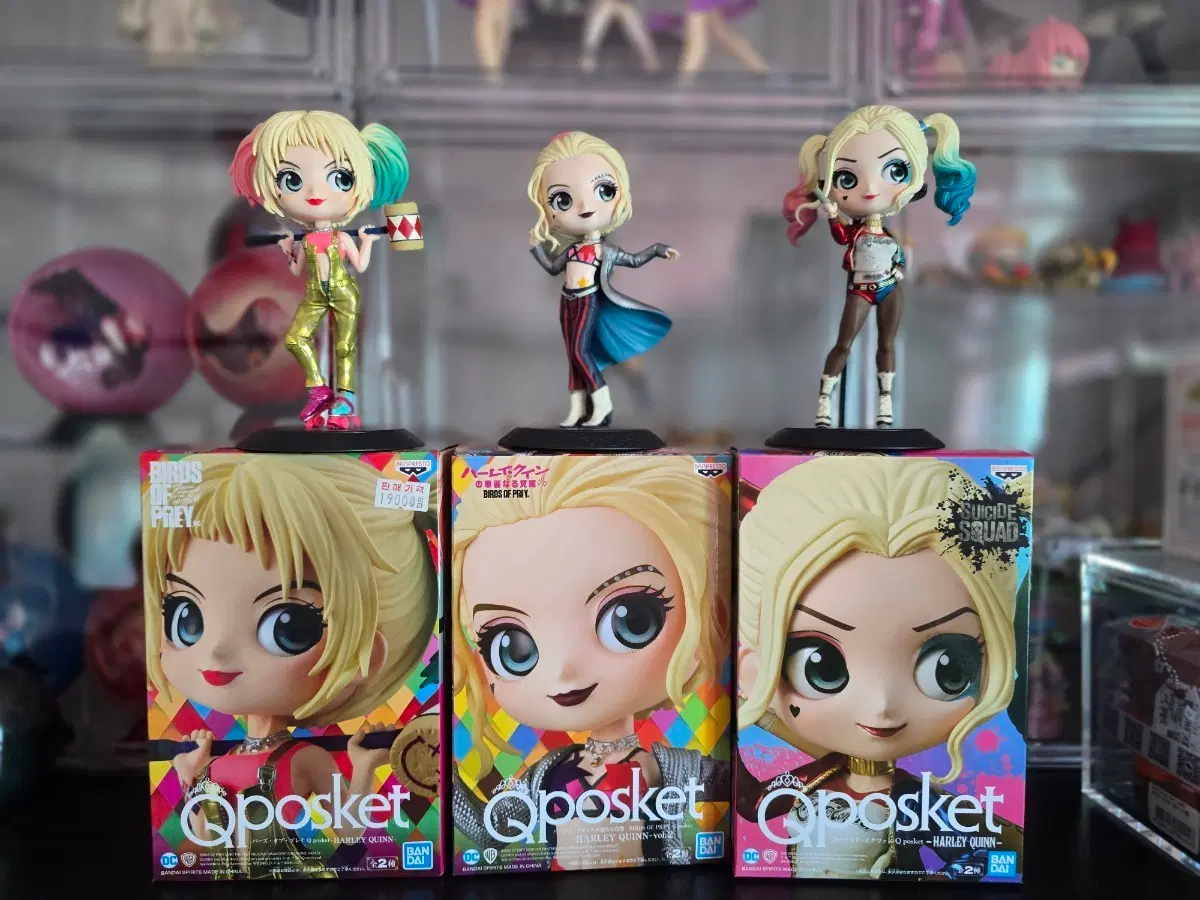 반프레스토 DC Qposket 할리퀸 피규어 3종 [일괄]