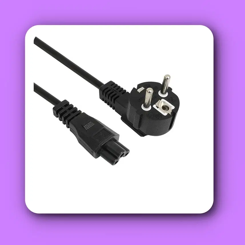 [딜러직판가/새상품]3구 크로바 파워케이블 2M 커넥터(IEC60320 C5) KC 전기용품안전인증