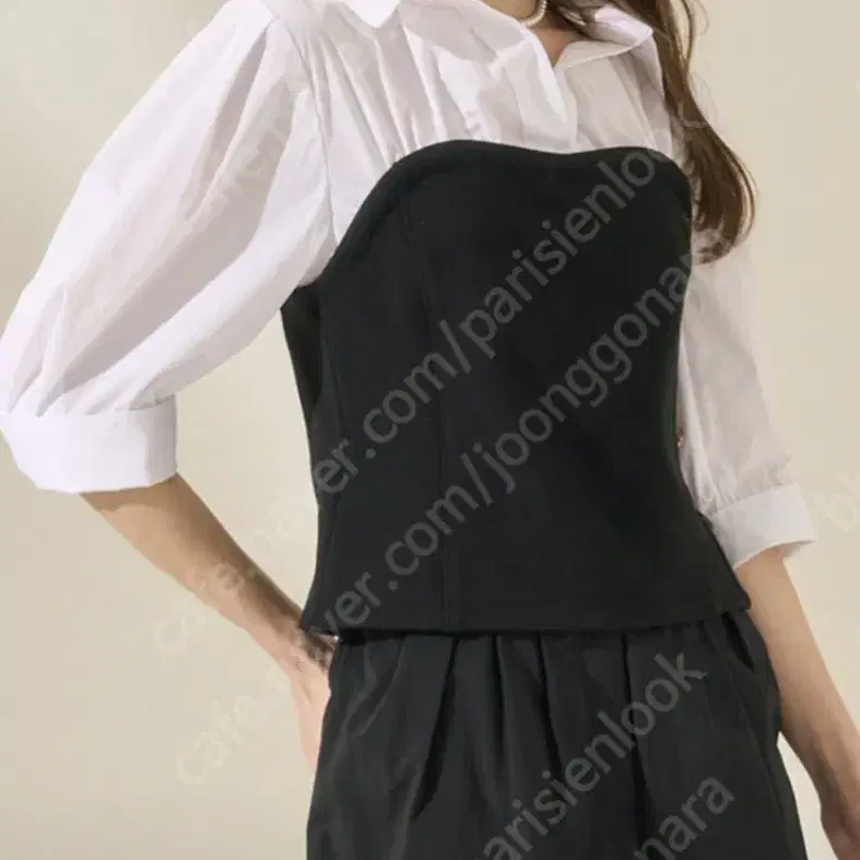 23 마인 MINE 뷔스티에 셔츠 블라우스 랑방 더캐시미어