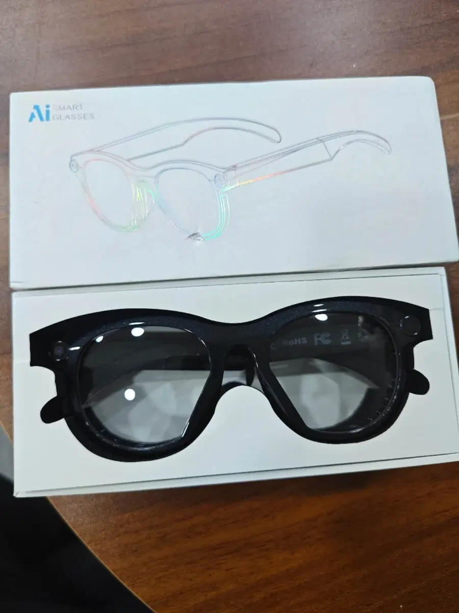 AI 스마트 글래스 블랙