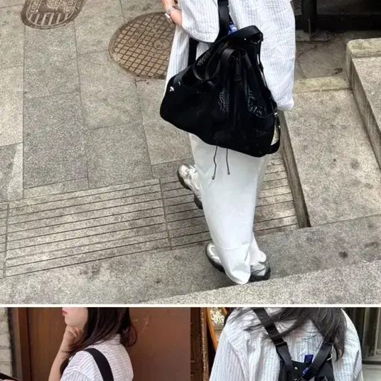 XAV 자브 투웨이 메쉬 백팩 블랙