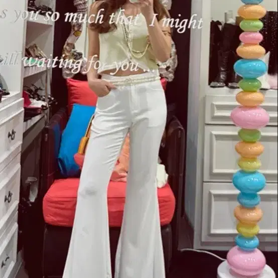 워킹코코 부츠컷 켈리 팬츠 아이보리