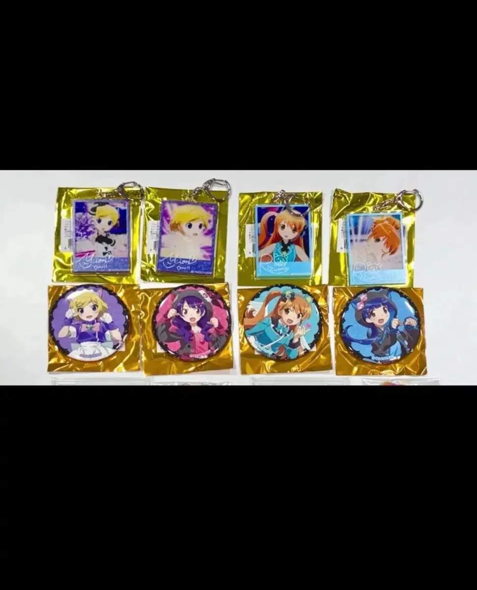프리즘스톤 미온 리듬 웨딩 아크릴 키링 캔뱃지 베어치 네코치