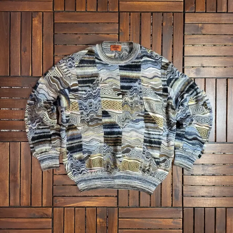 미쏘니(Missoni) 빈티지 니트 스웨터 (XL) made in italy