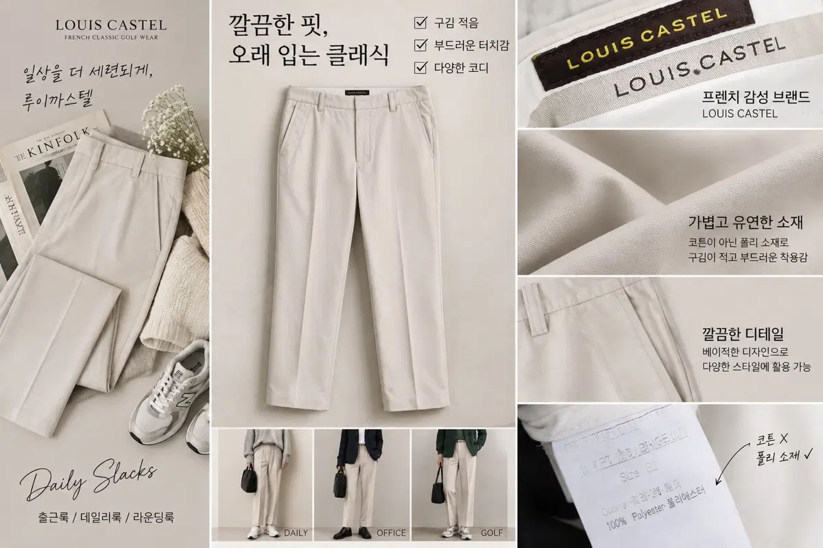 남성82/ 루이까스텔 골프 바지 팬츠 A-104
