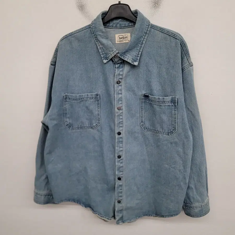 [105/XL] P.bon 워싱 데님 셔츠 자켓 청자켓