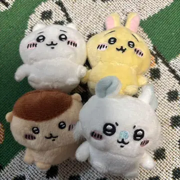 치이카와 (먼작귀) 앉은 봉제 인형 밤만쥬 토끼 모몽가 캡슐 토이 가챠