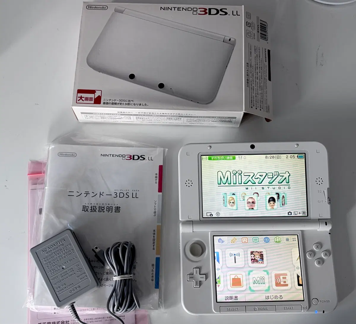 풀박 XL LL 3DS 하양 화이트 일판 일본판 닌텐도 구작다수 삼다수