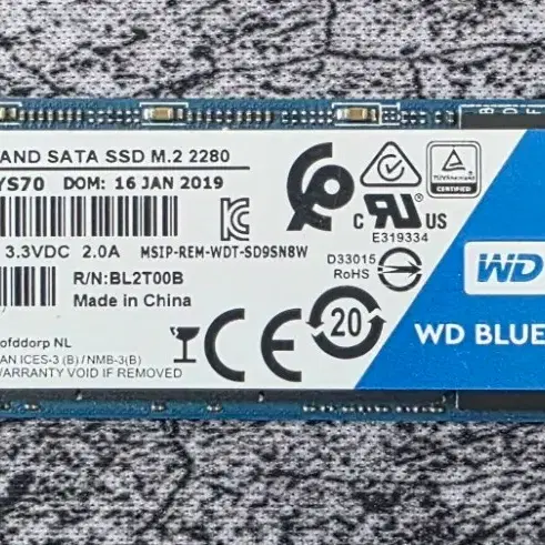 WD BLUE 3D NAND SATA M.2 SSD 500GB