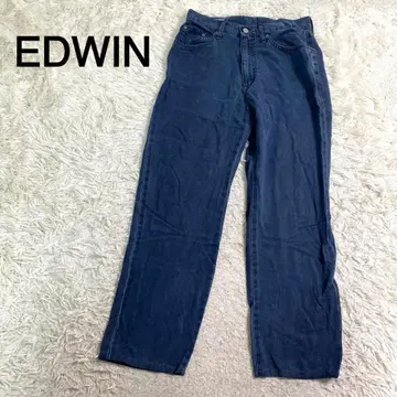 EDWIN 네이비 컬러 소프트 데님