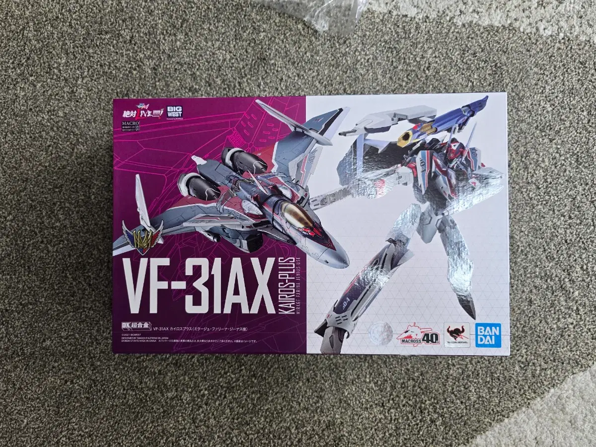DX 초합금 마크로스 VF-31AX 카이로스 플러스 미라쥬기 미개봉