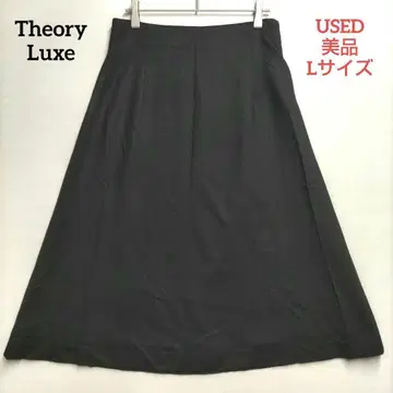 [ 새상품급 ] Theory luxe 울 스커트 블랙 40 L 사이즈