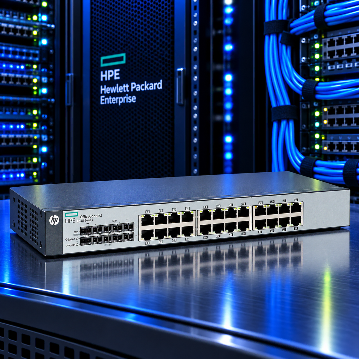 [국내재고]HPE 아루바 1410-24 J9663A 24포트 100메가(Fast Ethernet) 스위칭허브 오피스커넥트