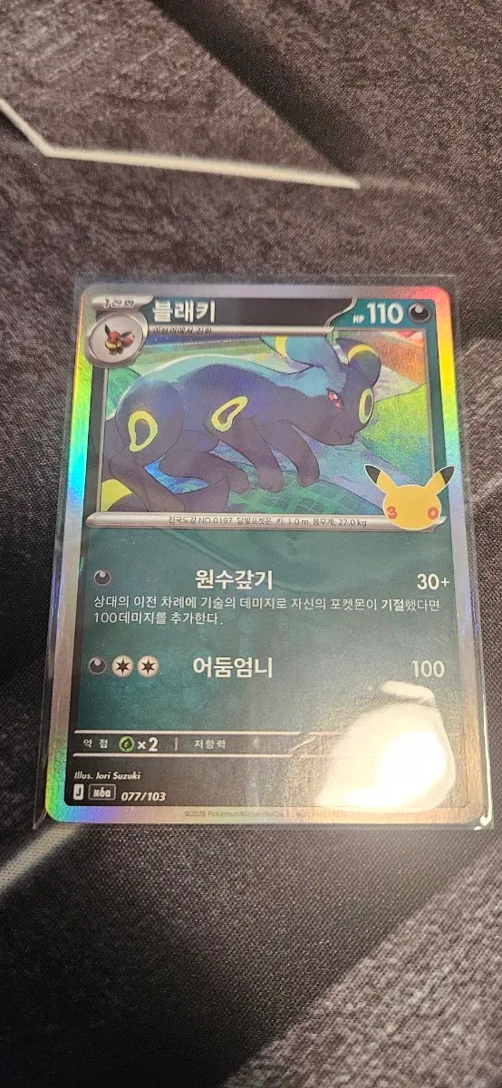 포켓몬 30주년 카드 블랙키