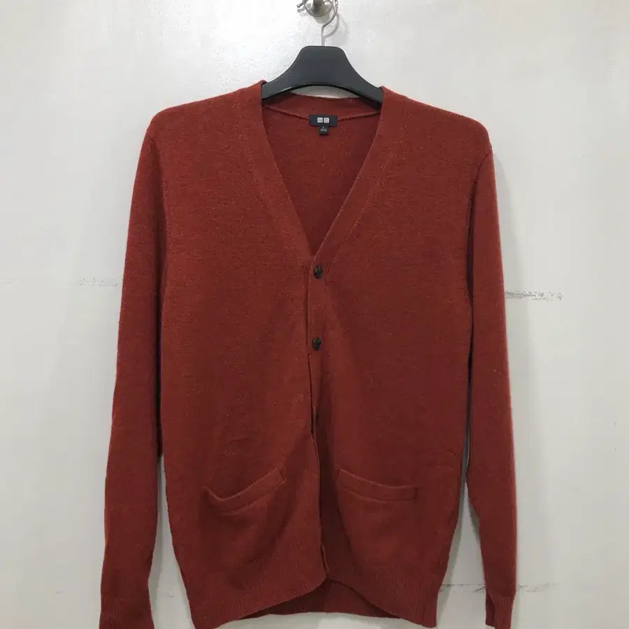 유니클로 울 가디건 L