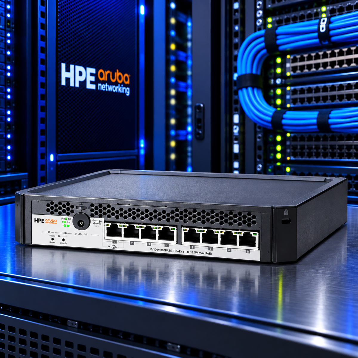 [국내재고]HPE 아루바 J9833A PS1810-8G 기가비트 8포트 스위칭허브