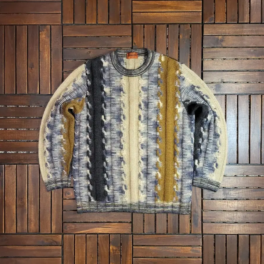 미쏘니(Missoni) 빈티지 니트 스웨터 (L) made in italy