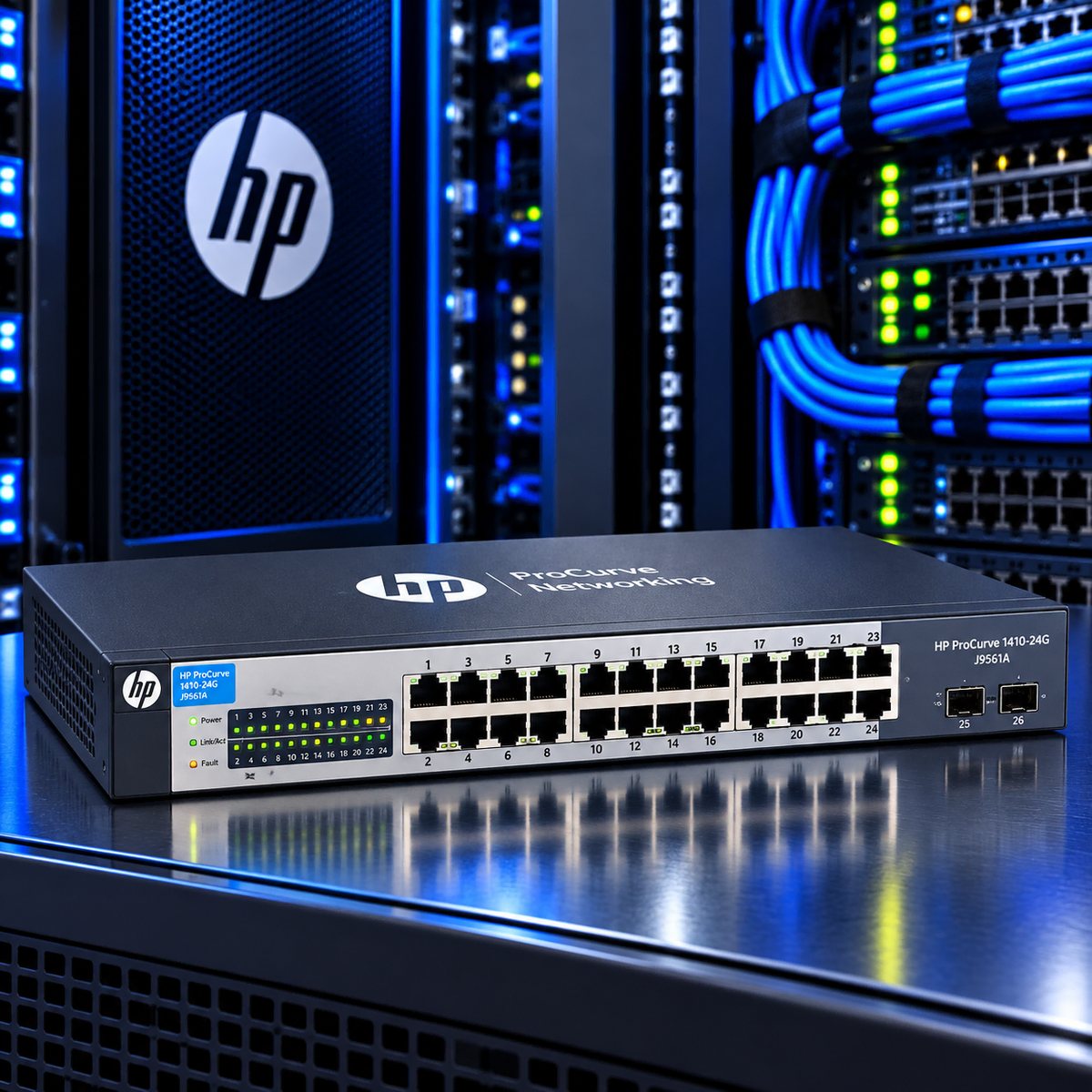 [국내재고]HP 1410-24G J9561A 기가비트 24포트 2SFP 스위칭허브