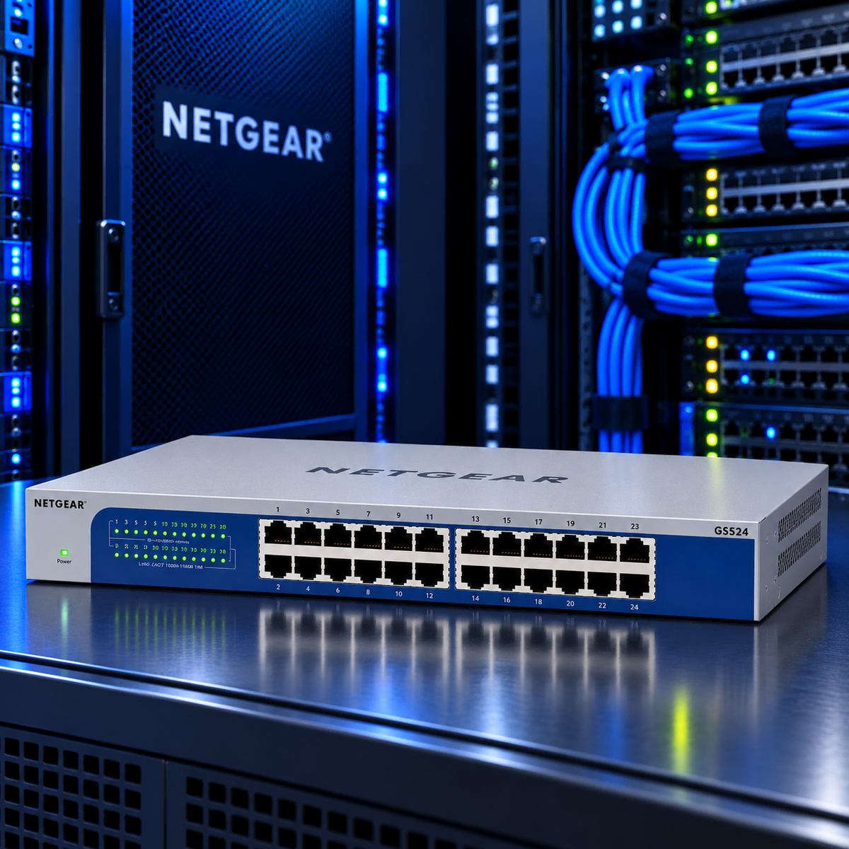 [국내재고]NETGEAR 넷기어 GS524T-EU 24포트 기가비트 스위칭허브