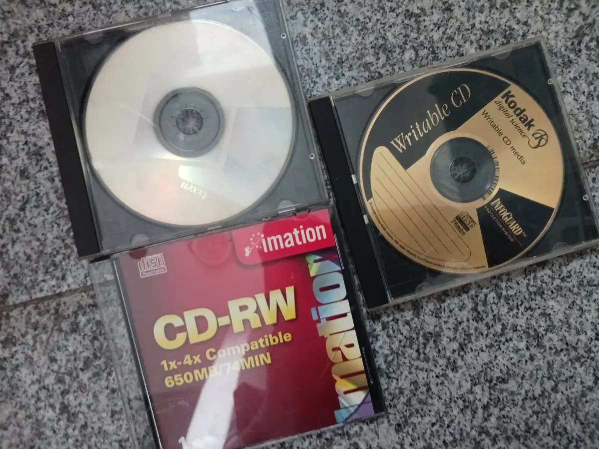 Lexen CD / Kodak CD-RW 미디어 등 공시디 다량일괄