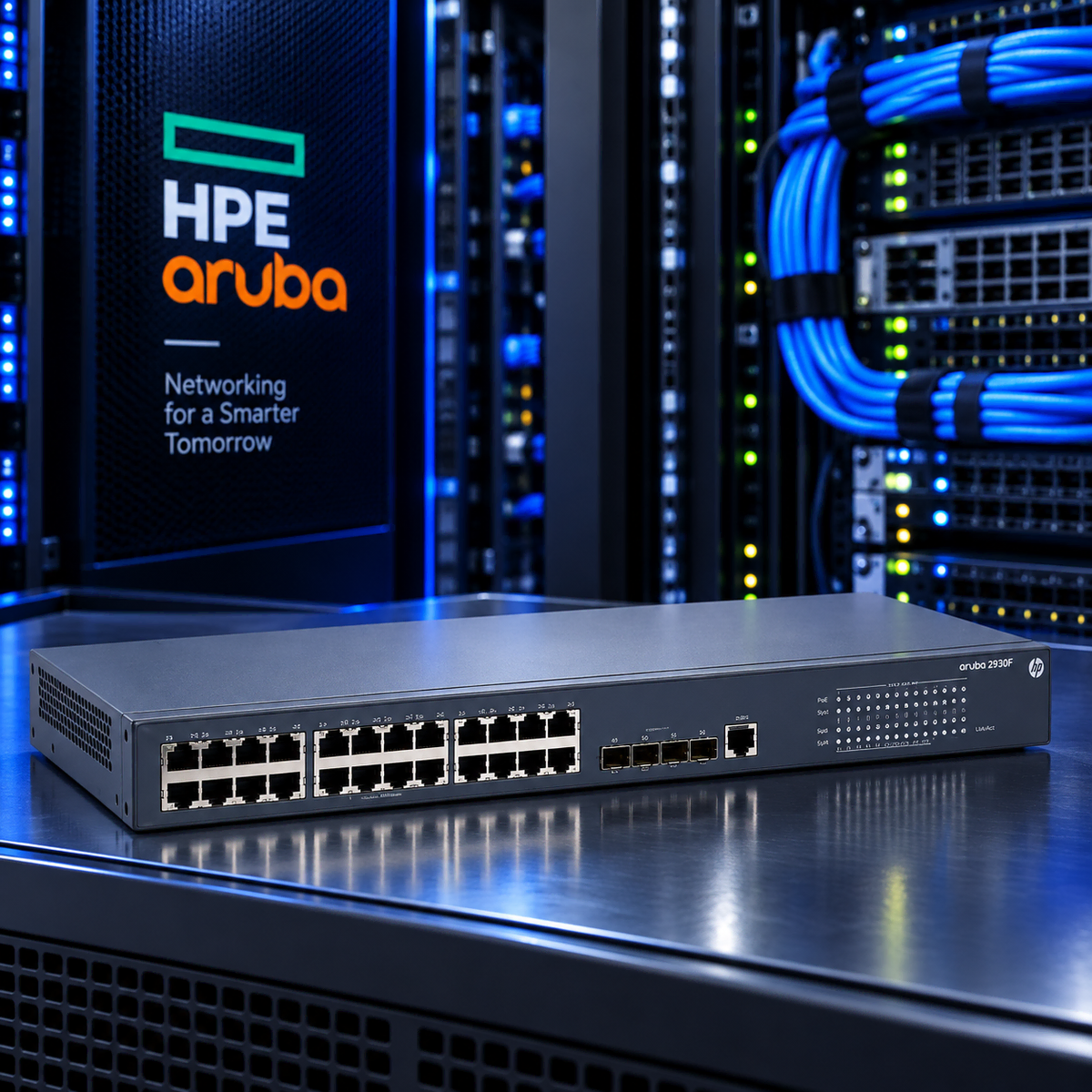 [국내재고]HPE 아루바 JE074B 5120 24G SI 매니지드 스위치 24포트 4SFP