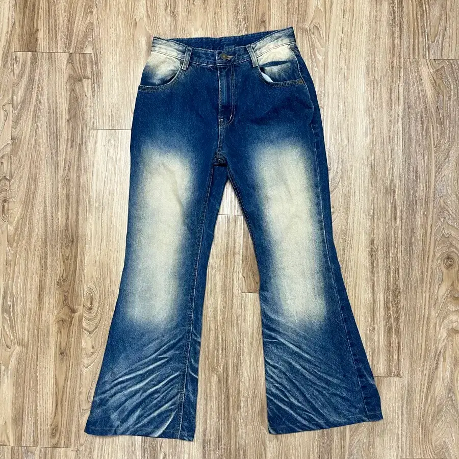 STYLENANDA 캣워싱 플레어 청바지 S