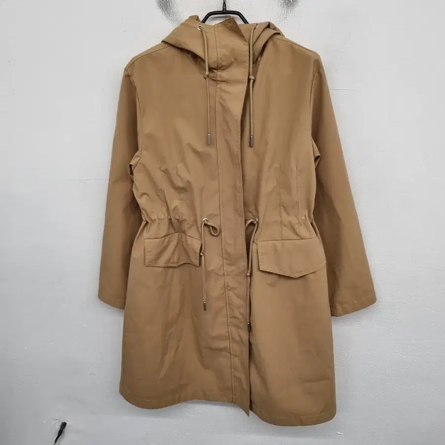 [여성55 size] 테디베어 간절기 후드 코트