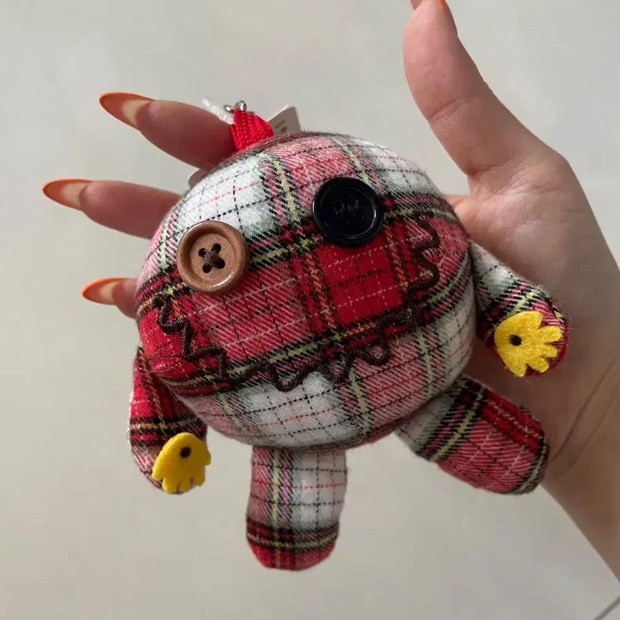 GU 지유 check organim keychain
