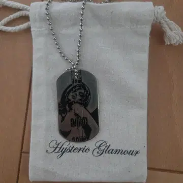 HYSTERIC GLAMOUR 도그택 목걸이