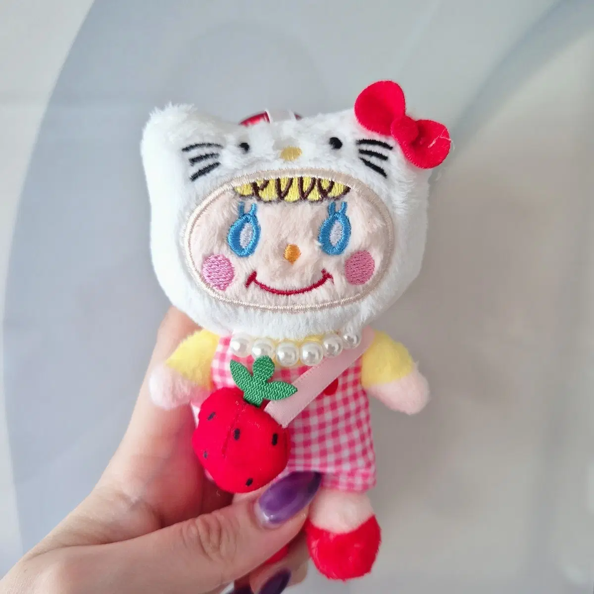(새상품) 컬리 키티 콜라보 인형 카라비너 (일본 레어 캐릭터)