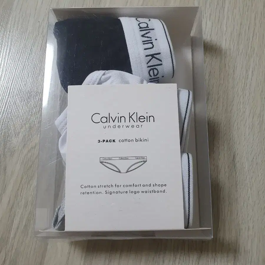 캘빈클라인 언더웨어 3팩 코튼 티팬티