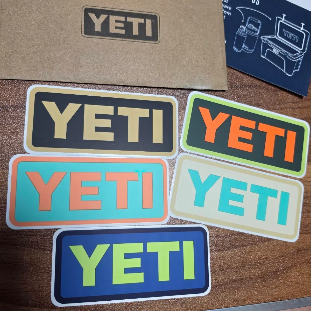 YETI 예티스티커 5개 1세트(정품)