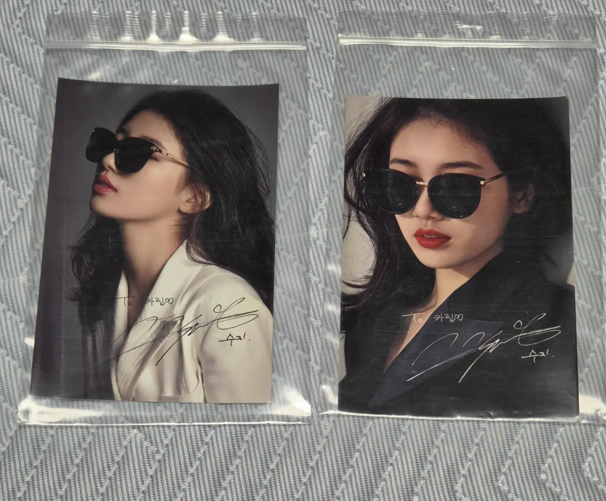 수지 Suzy 카린 싸인 포토 선그라스 정품 매장 전시용