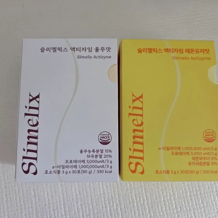 슬리멜릭스 액티자임 효소 율무맛, 레몬유자맛
