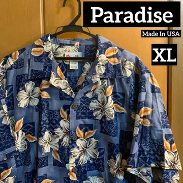 Paradise 하와이안 셔츠 USA제 XL