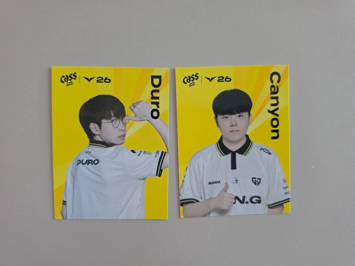 2026 lck 카스 포토카드 젠지 캐니언 듀로 GenG
