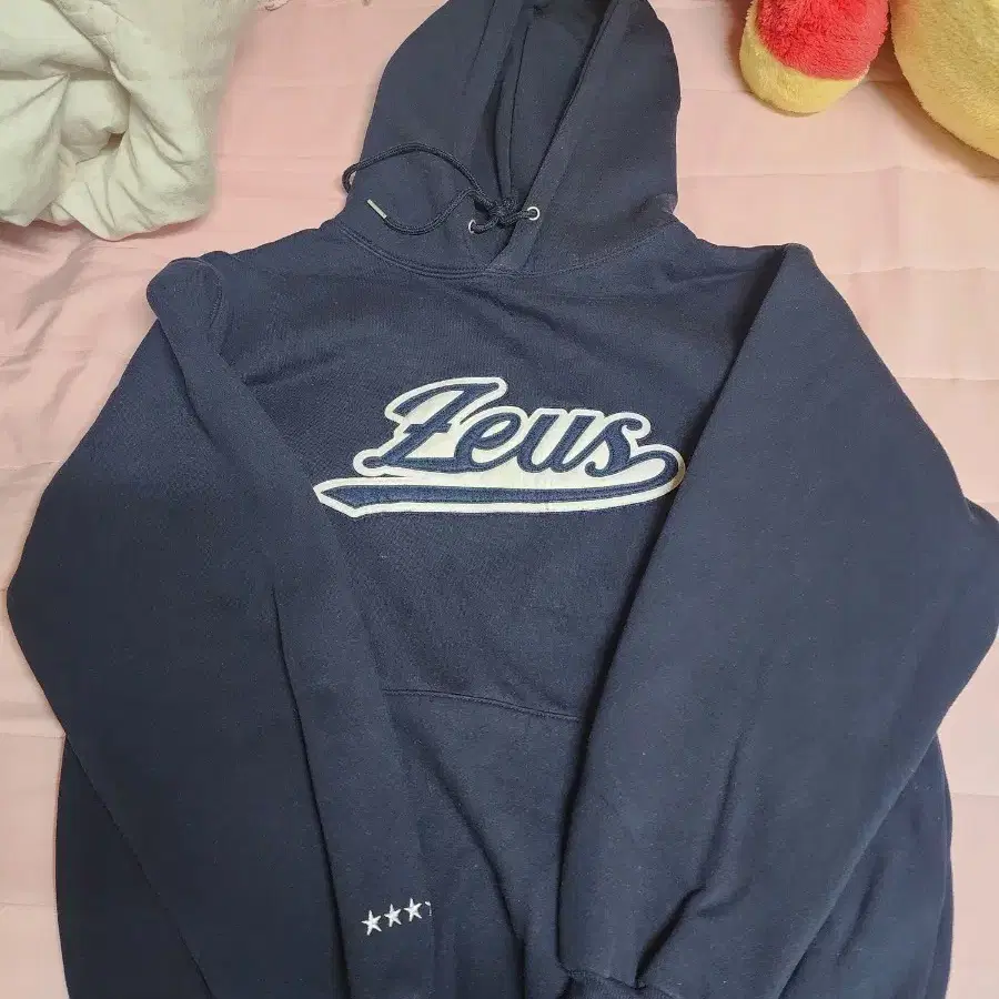 T1 ZEUS 제우스 네이비 후드티