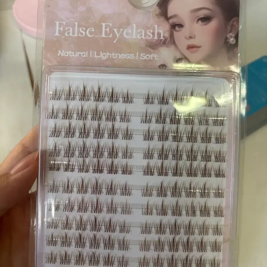 테무 가닥속눈썹 갈색 판매합니다!