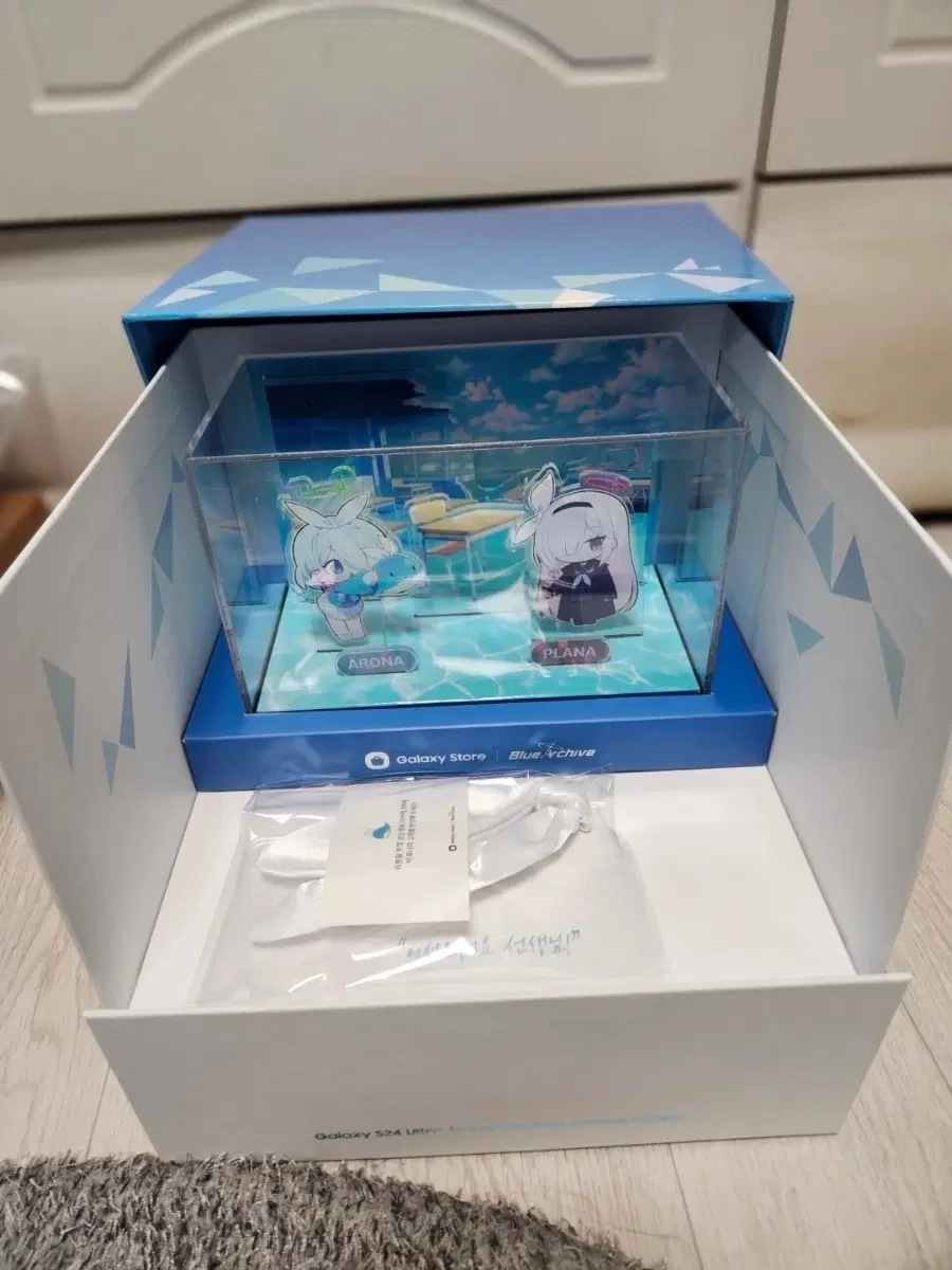 블루아카이브 갤럭시s24 아로나 에디션 아로나 프라나 아크릴큐브,박스