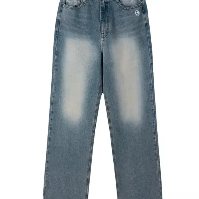 earthjigu 어스지구 UNISEX WASHED BAGGY JEANS (OCEAN)