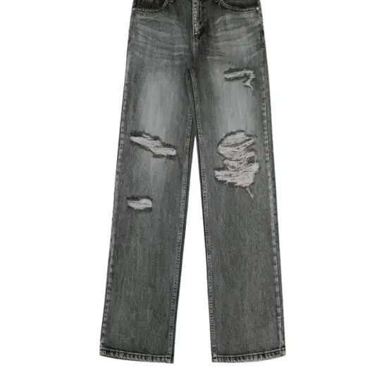보헤미안서울 HIGHLIGHT DAMAGE WIDE PANTS, GRAY