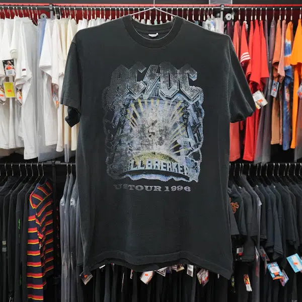 1996년도 빈티지 싱글 스티치 AC/DC Ballbreaker Tour 밴드 티셔츠