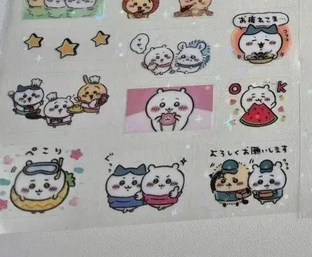 먼작귀 치이카와 하치와레 우사기 스티커 10장 세트