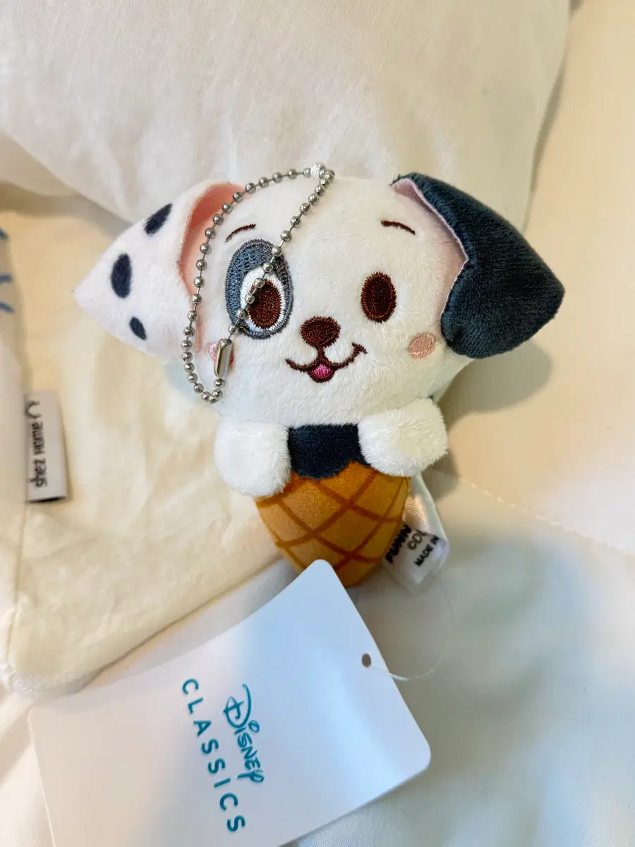 디즈니 클래식 101마리 달마시안 강아지 인형 키링