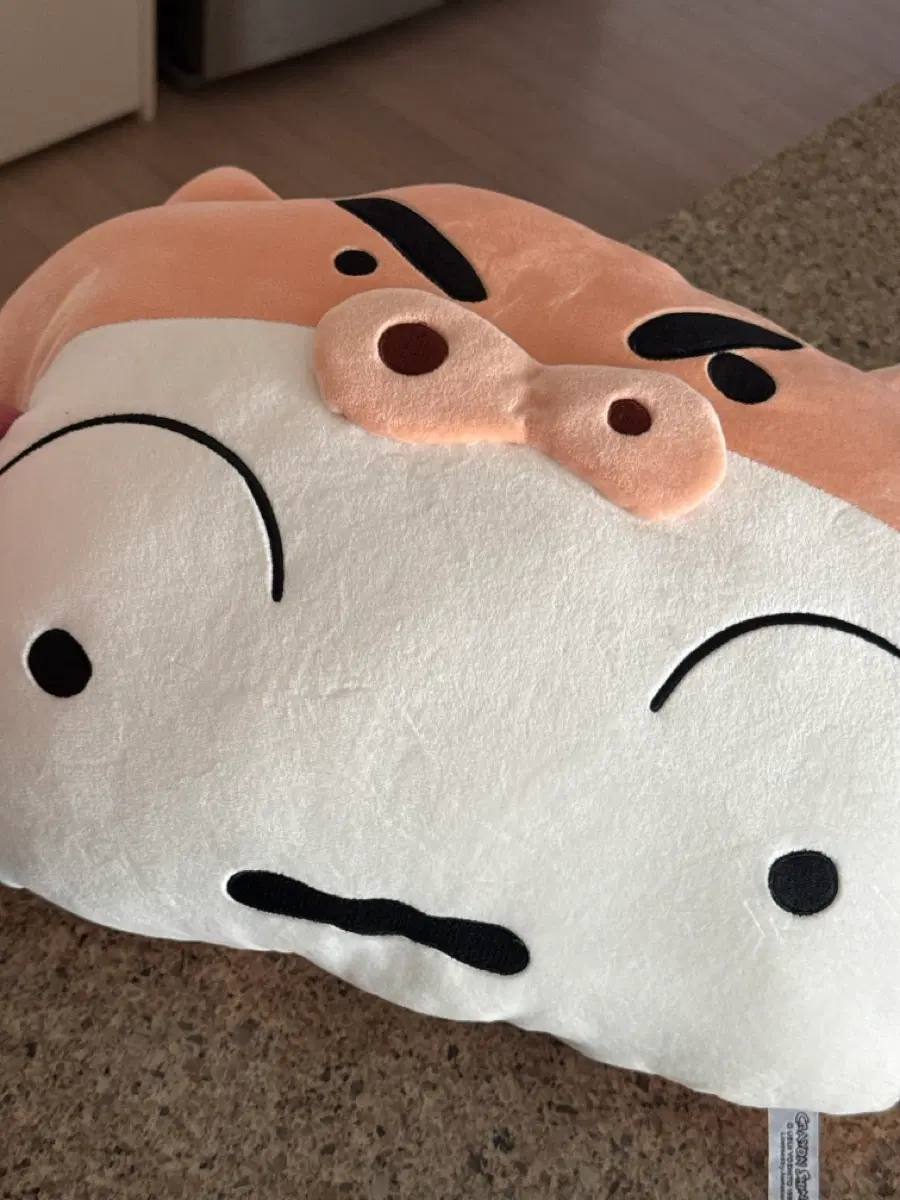 부리부리대마왕 흰둥이 짱구 쿠션